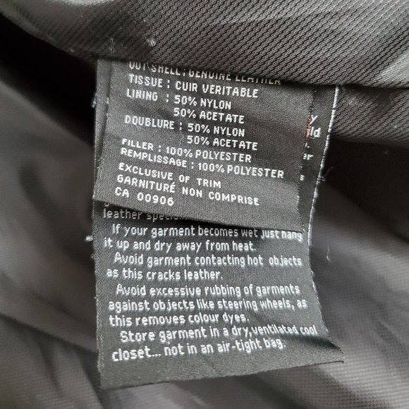 MANTLES Black Leather Jacket - Picture 9 of 14